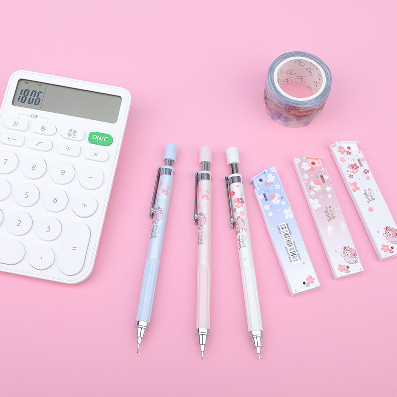 Teddy Bear HB 0.5MM Mechanical Pencil Set with 3 Refills
