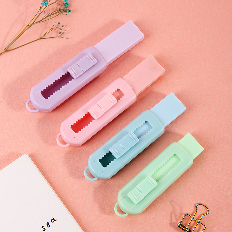 Lovely Chinese Erasers Retractable Pencil Erasers with Brush Push-pull Rubber Eraser