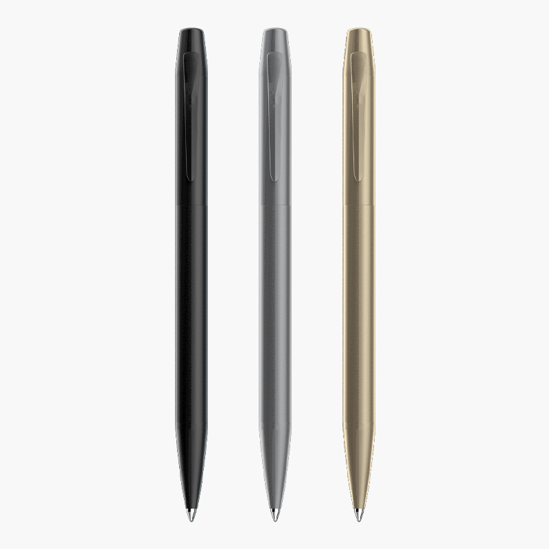 Single Metallic Color Rotated Metal Gel Ink Pen 0.5mm