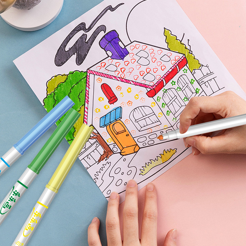 LELE PAINTING Food Grade Watercolor Pen Slim Body Assorted Colors