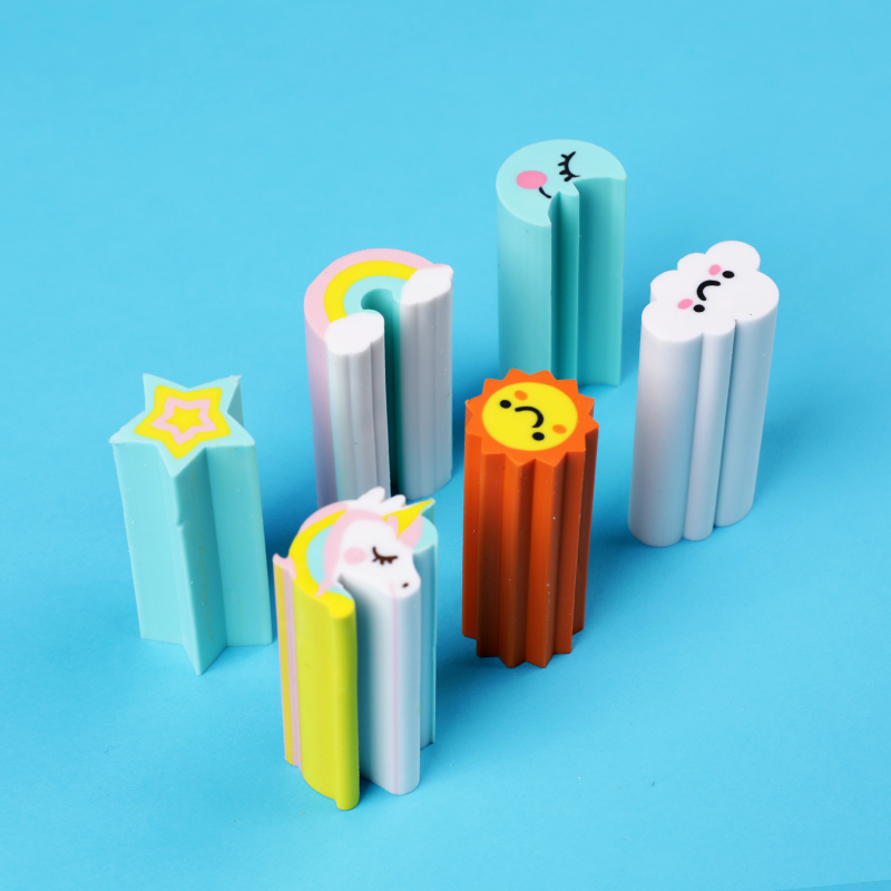 Dream Sky Theme Fancy Mini Cartoon Unicorn Eraser Hot Sale