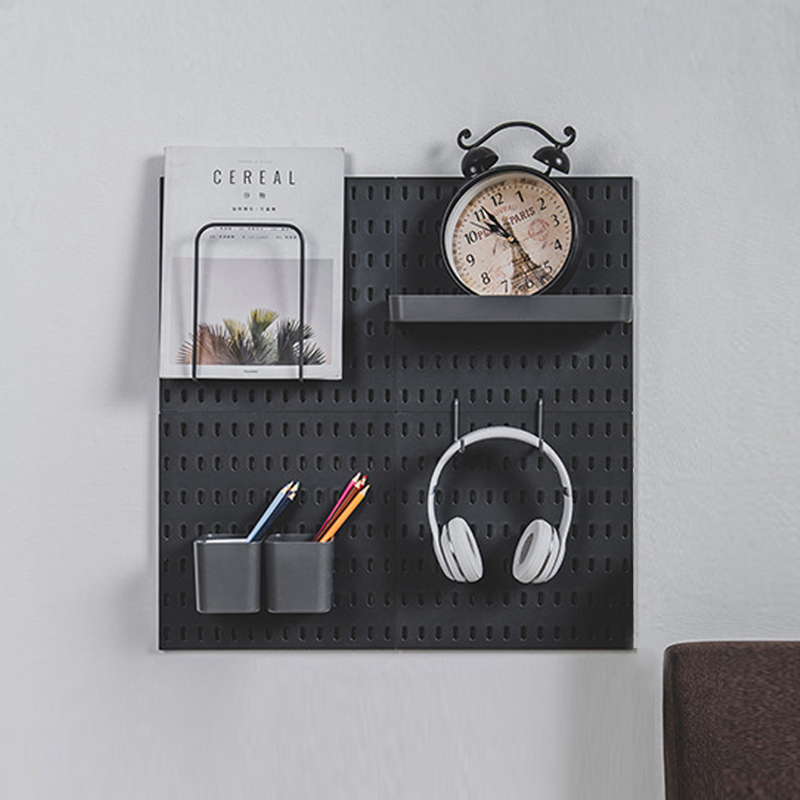 Square Pegboard Bins Organizer