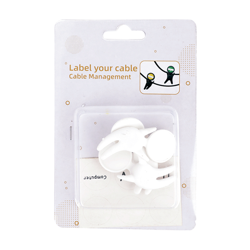 Man Shape Cord Wire Labels Tags Classify for Electronics Computers