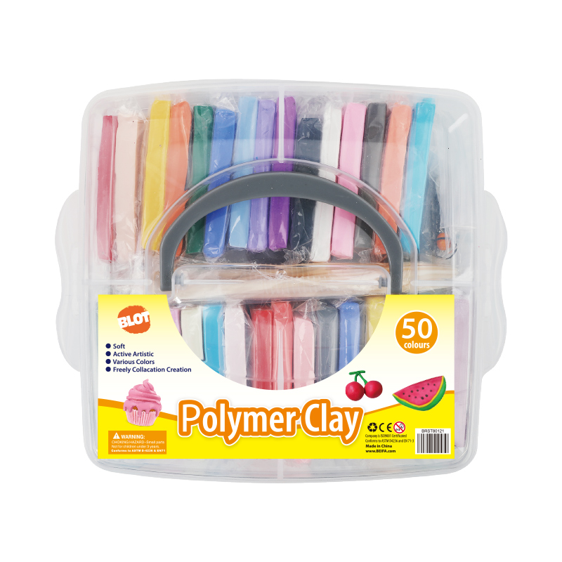 Nontoxic 50 colors Polymer DIY Clay 14 Plastic Tools for Kids Adults
