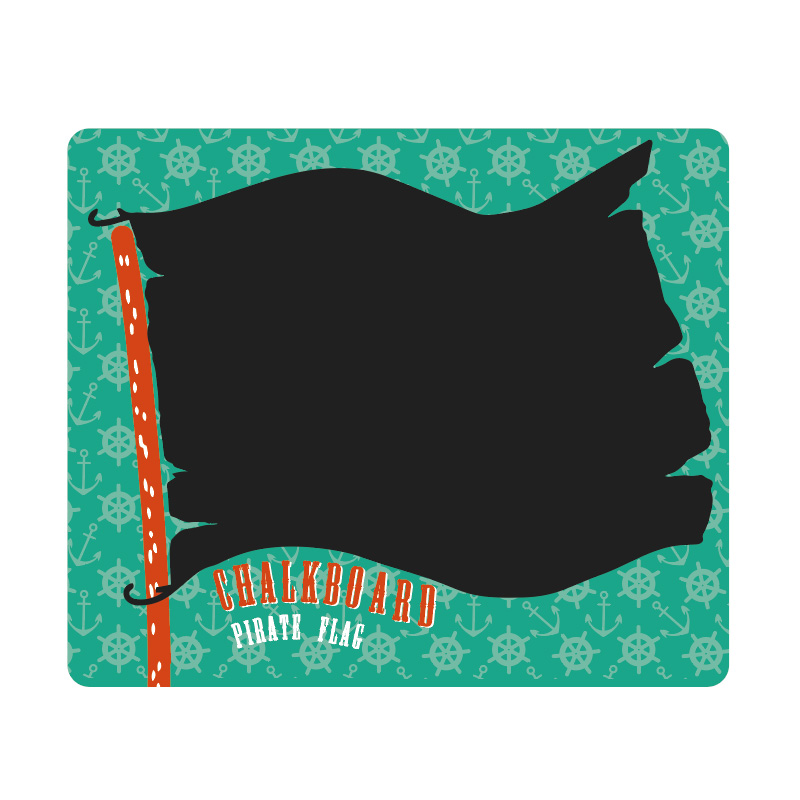 Funny Blackboard Cover with Pirate Flag Pattern Light material