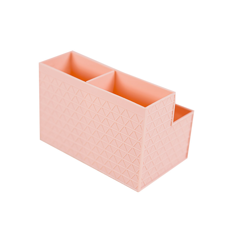 Four Compartments Pink Storage Box