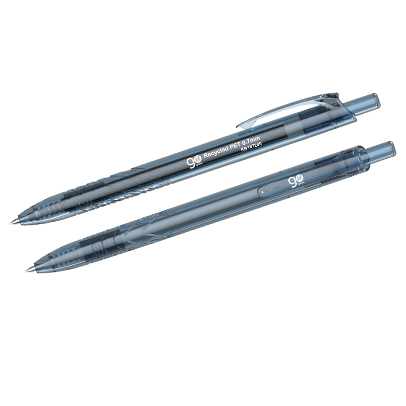 1.0mm/0.7mm Custom No Cap Press Pen Ballpoint Blue/Black/Red Ink