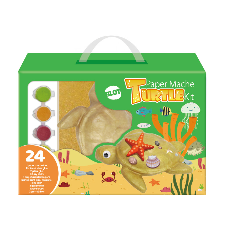 Paper Mache Turtle Kit, Paper Mache Sea Turtle, Papier Mache Turtle