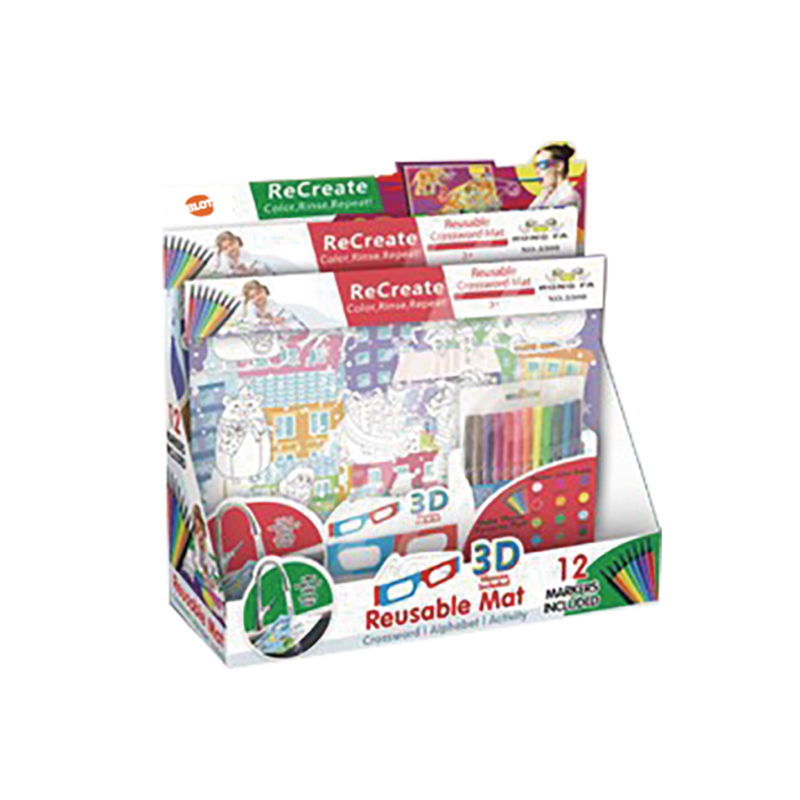 Small 3D Fill in Canvas (Colorful Christmas, washable)