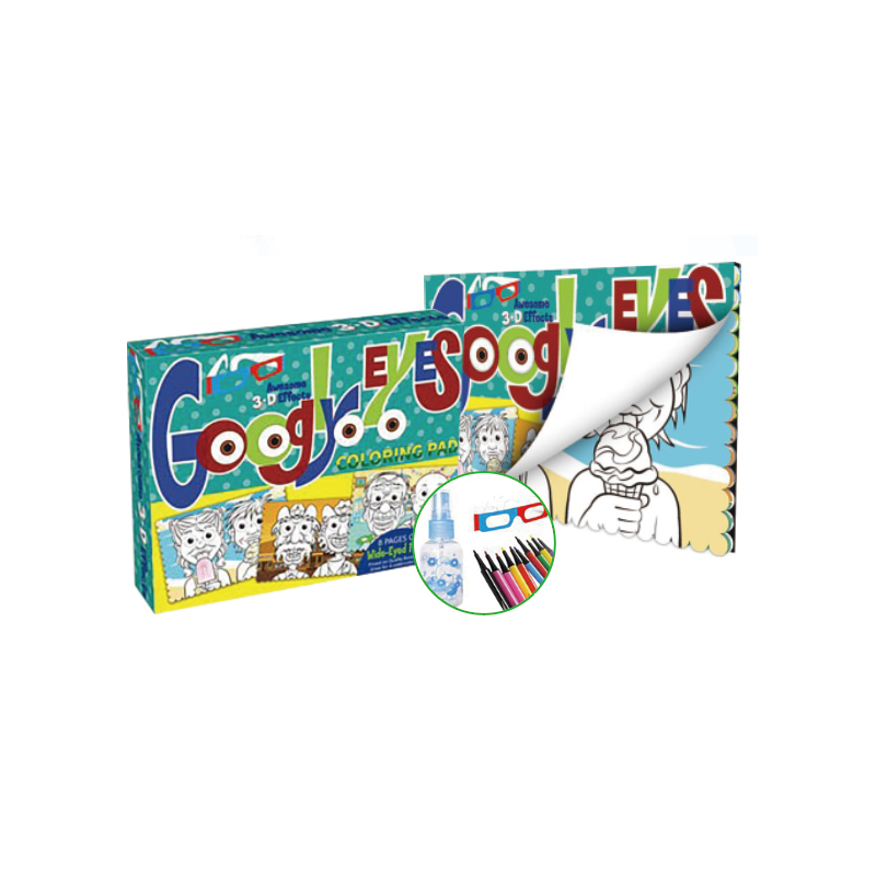 Small 3D Professional Eye-opener Coloring Book