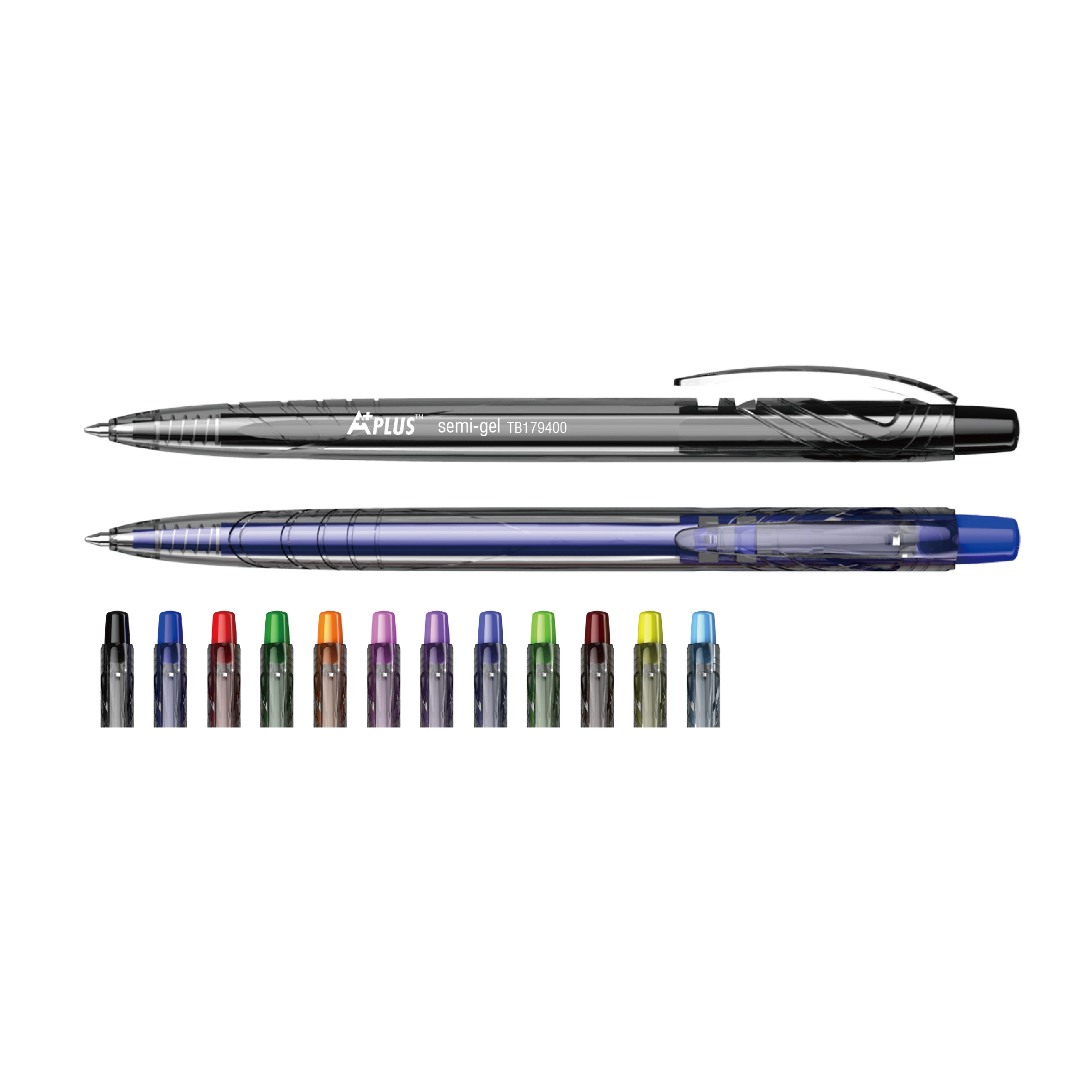 1.0mm/0.7mm Simple Retractable Semi Gel Pen Roller Tip/Needle Tip